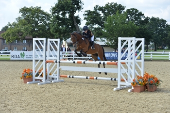 Ella Kay and Kilcreene Apollo flew sky-high winning the Pony Silver league 128cm Final